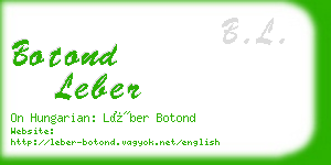 botond leber business card